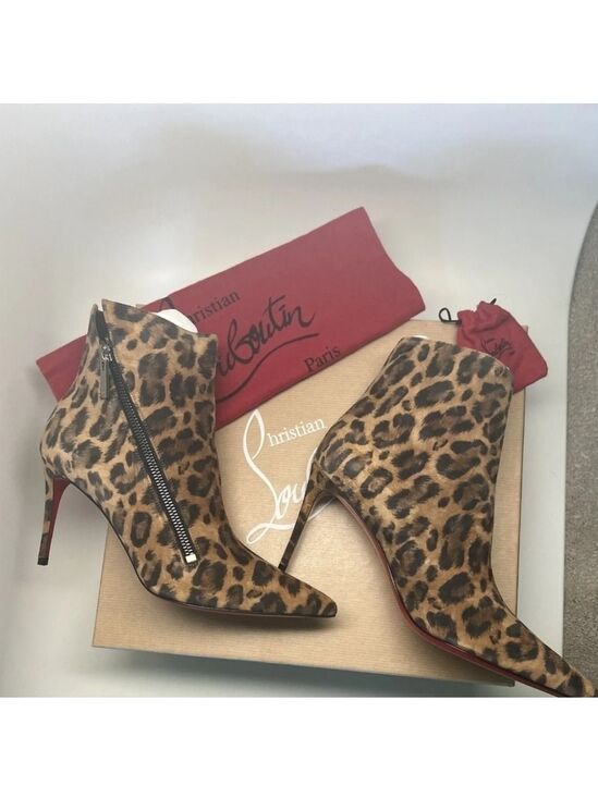 Christian Louboutin Shoes - Christian Louboutin Birgikate 85mm Leopard Print Veau Velour Kitty $1295